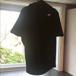 Nike scoop neck short sleeve hoodie